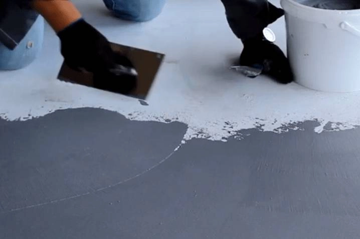 Микроцемент фото Нанесение микроцемента